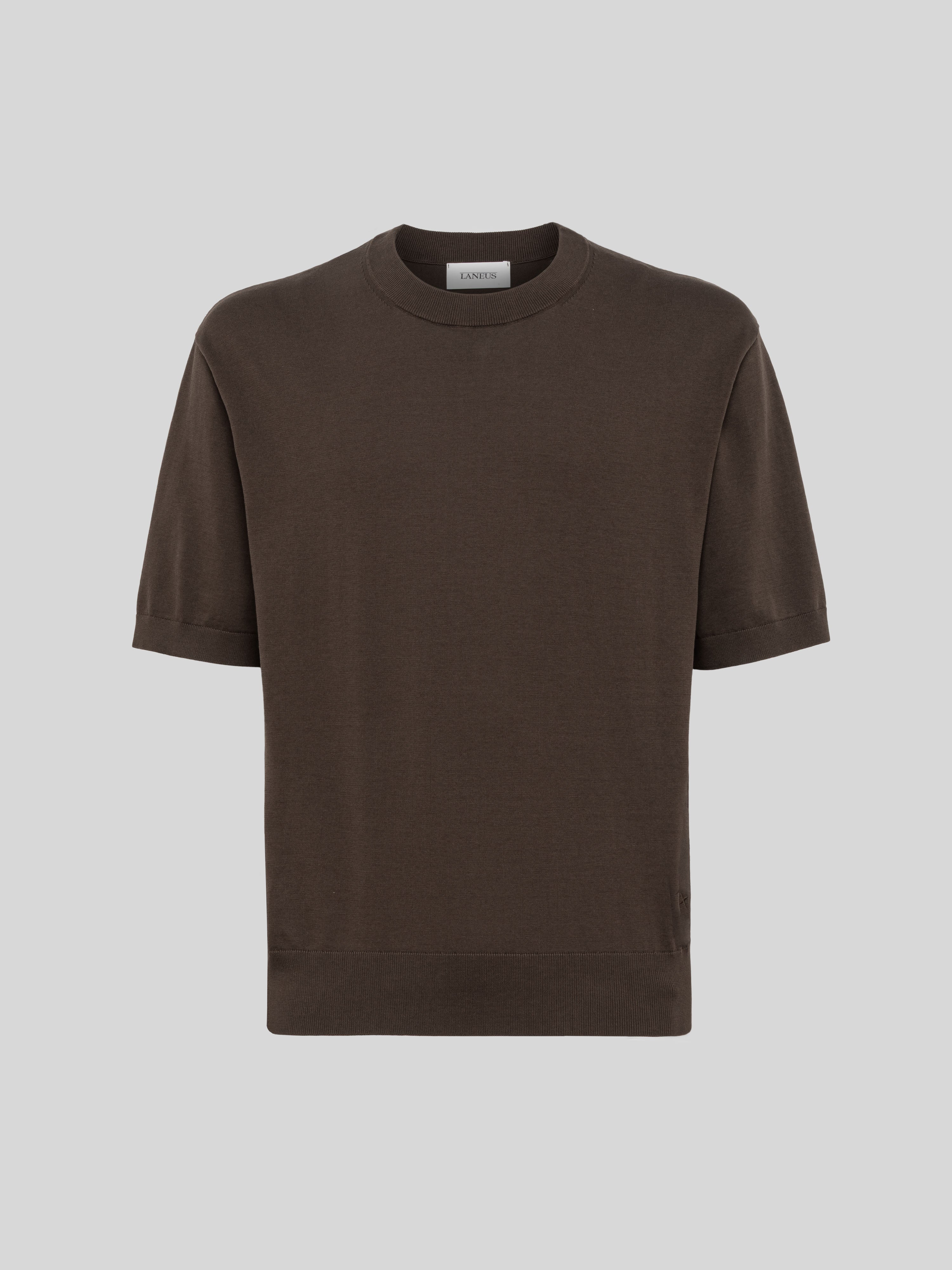 T-SHIRT GIROCOLLO IN COTONE