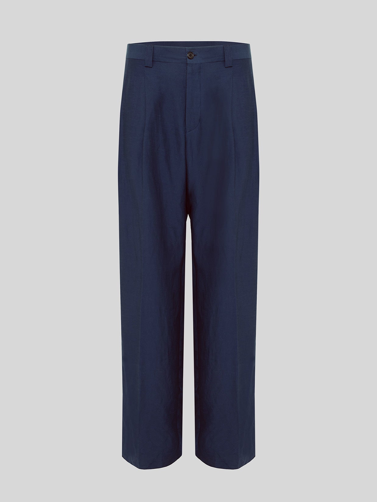 PANTALONE GAMBA LARGA LINO E VISCOSA