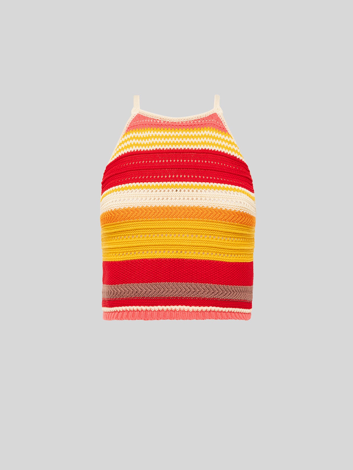 TOP IN MAGLIA MULTICOLOR