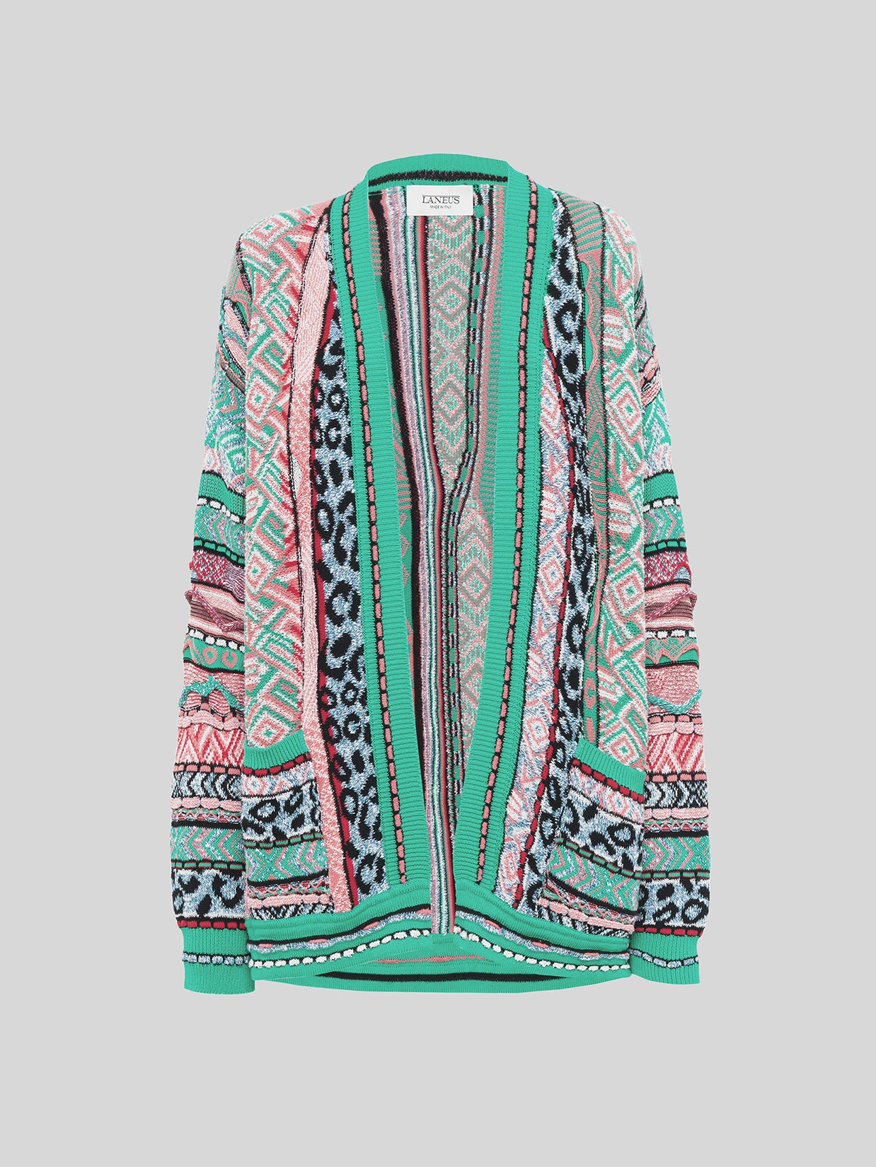 CARDIGAN OVER JACQUARD MULTIFILO 'LANEUS'