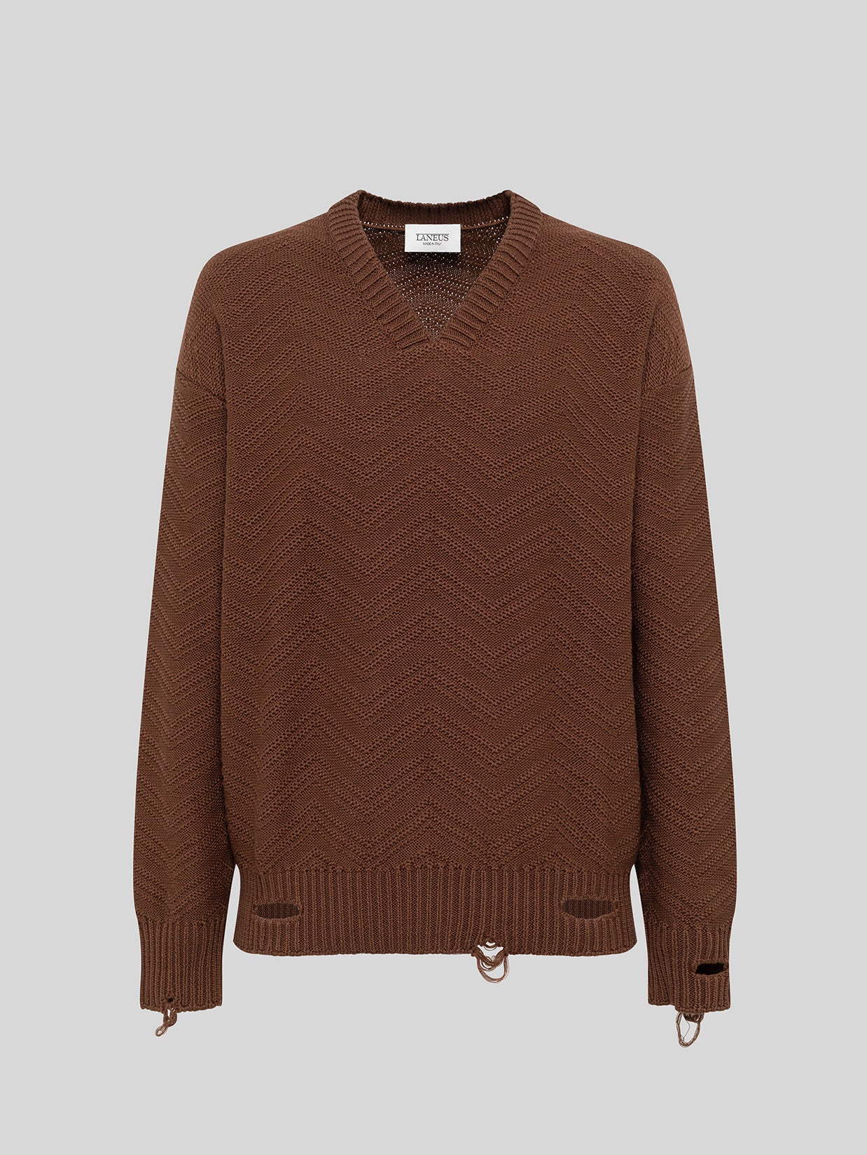 MAGLIA SCOLLO A V CHEVRON