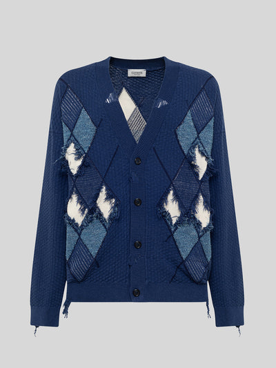 CARDIGAN OVER ARGYLE