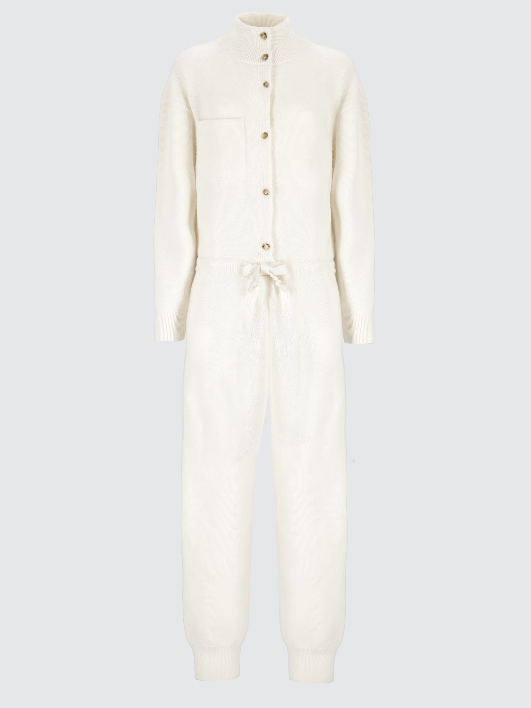 Tuta comfy in lana e alpaca