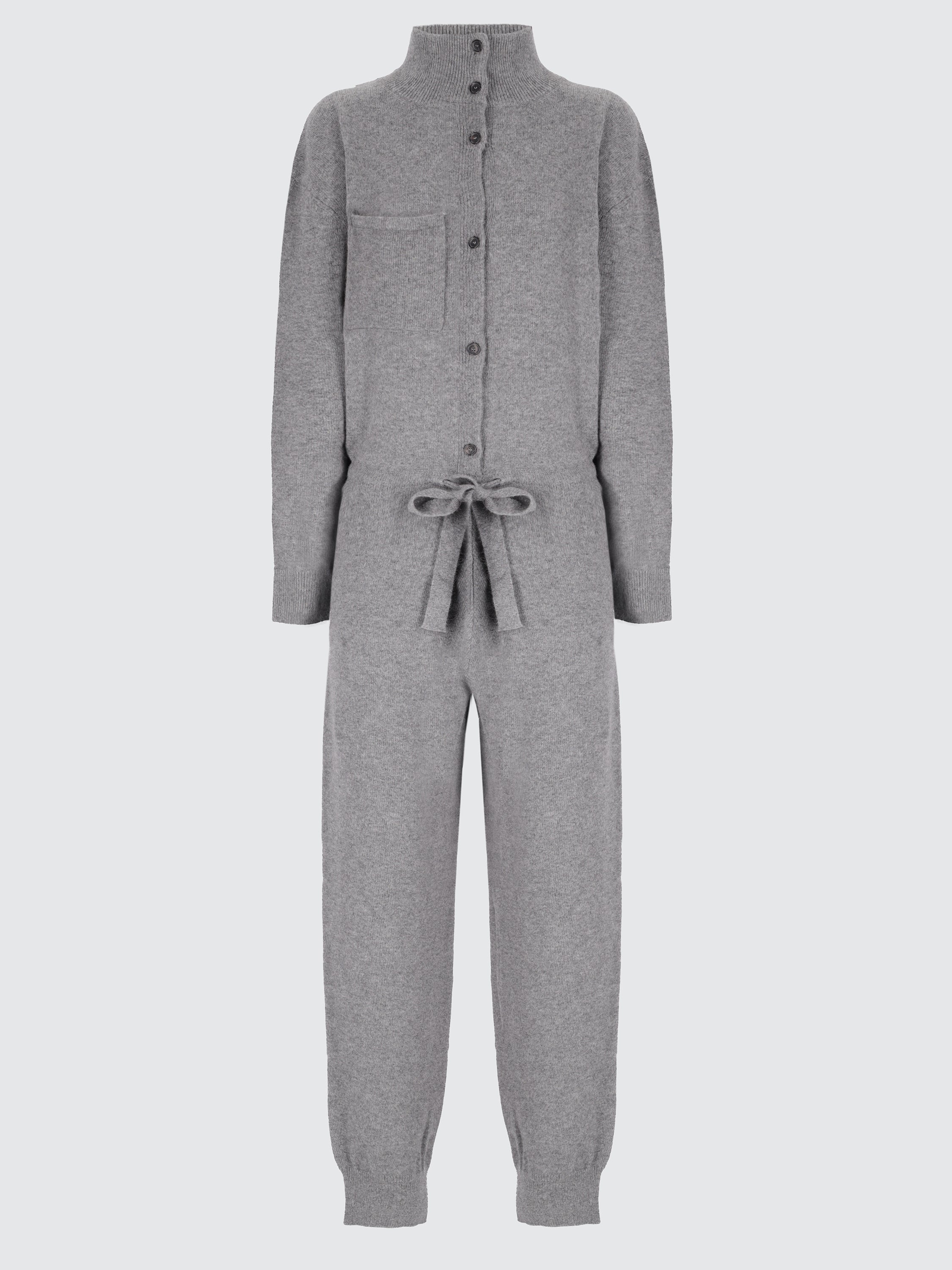 Tuta comfy in lana e alpaca