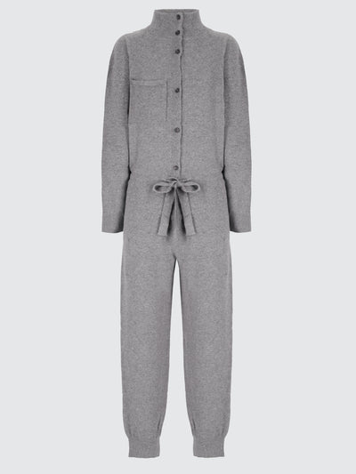 Tuta comfy in lana e alpaca