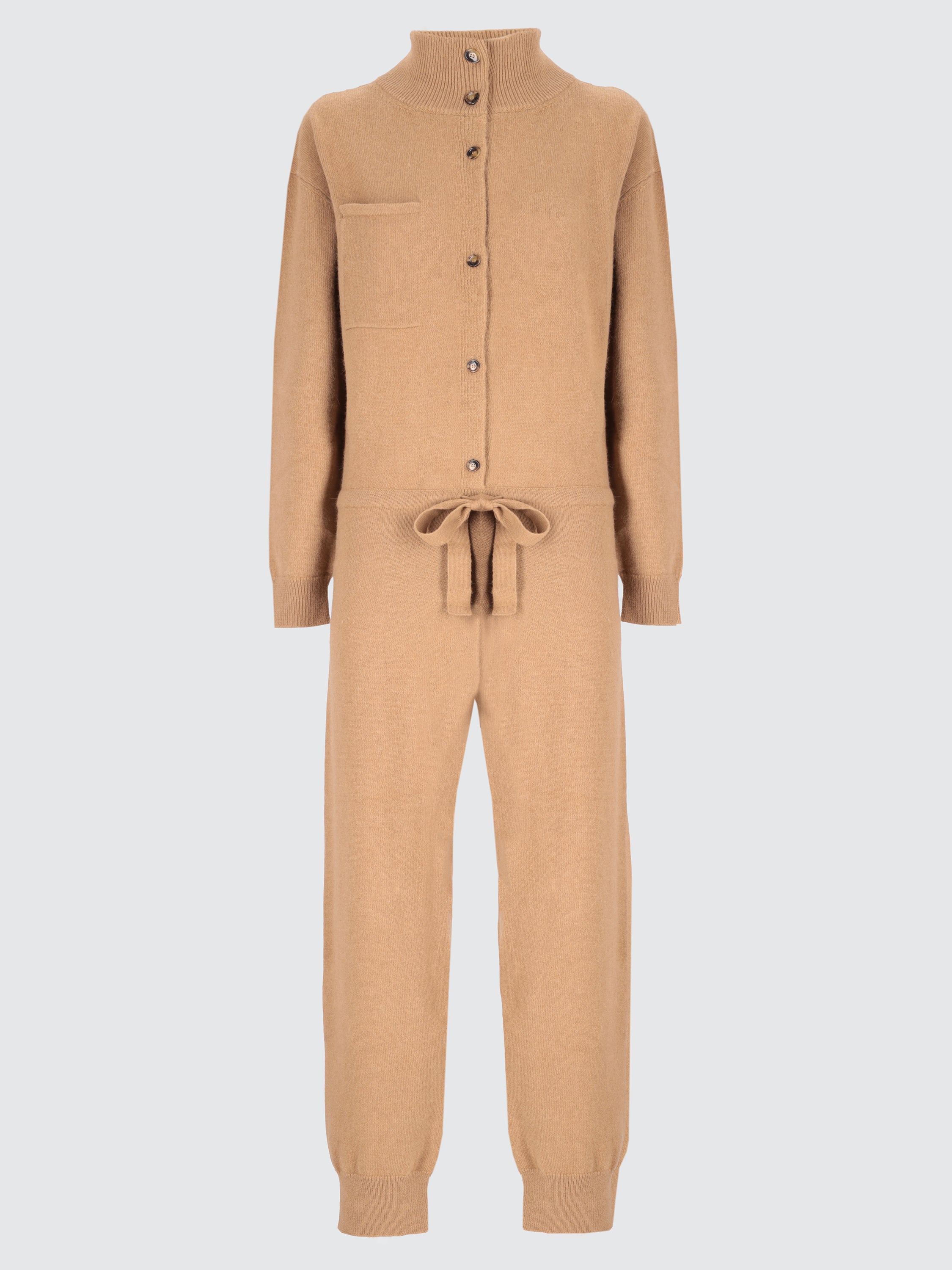 Tuta comfy in lana e alpaca