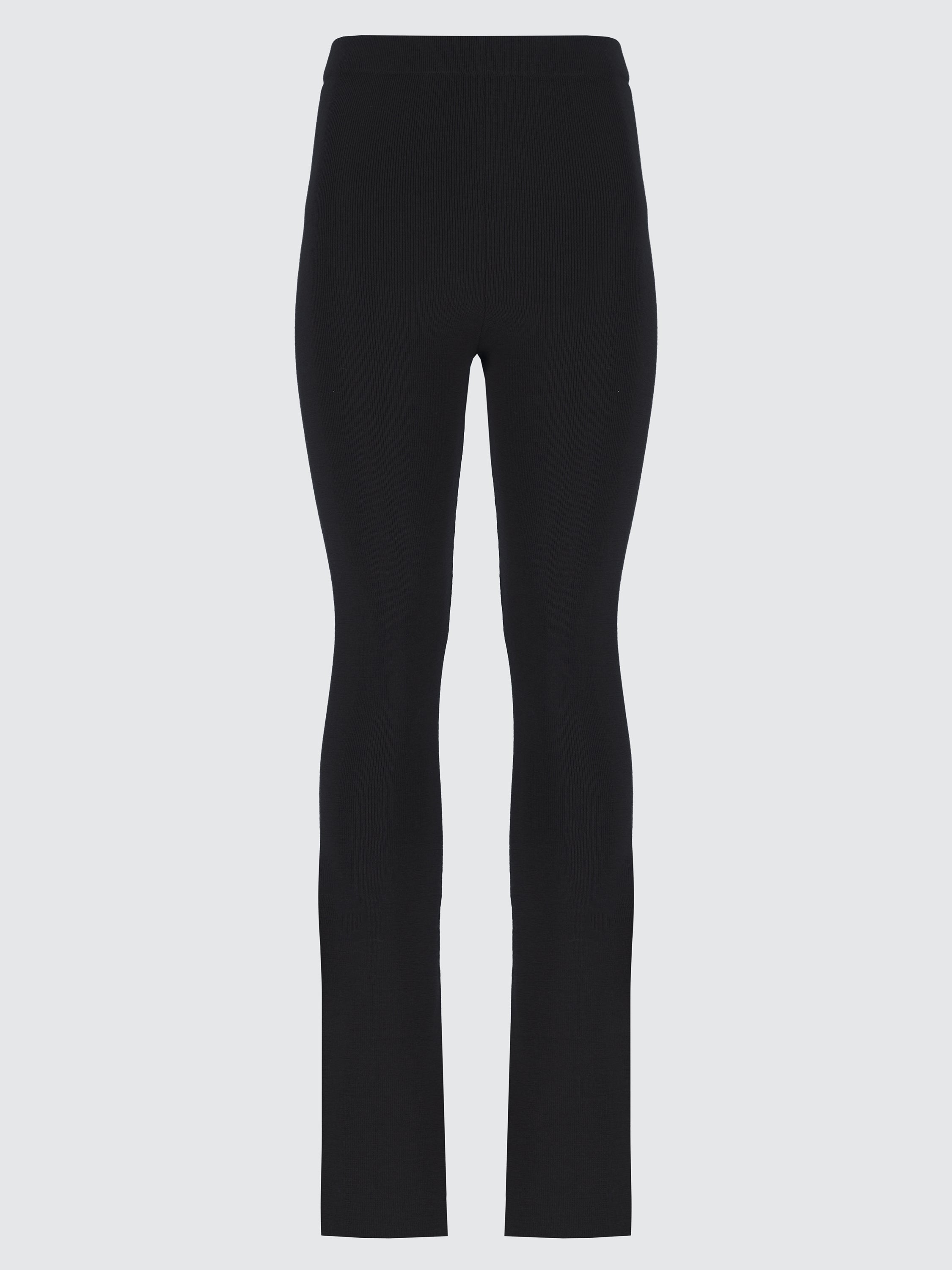 Pantaloni flared in lana extrafine