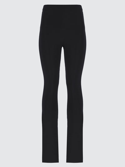 Pantaloni flared in lana extrafine