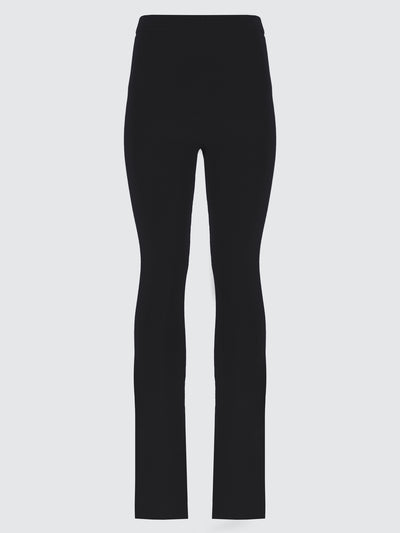 Pantaloni flared in lana extrafine