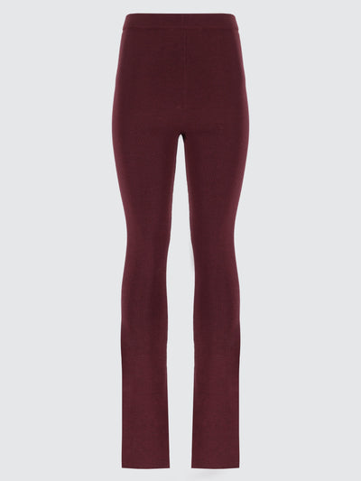 Pantaloni flared in lana extrafine