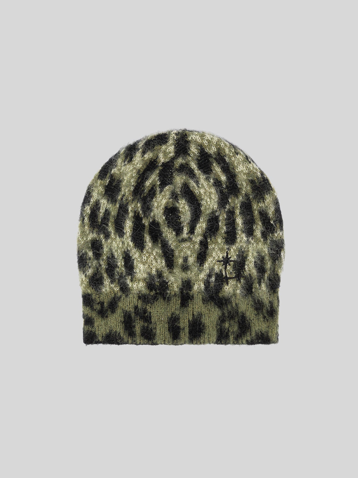 BRUSHED SPOTTED KNIT HAT