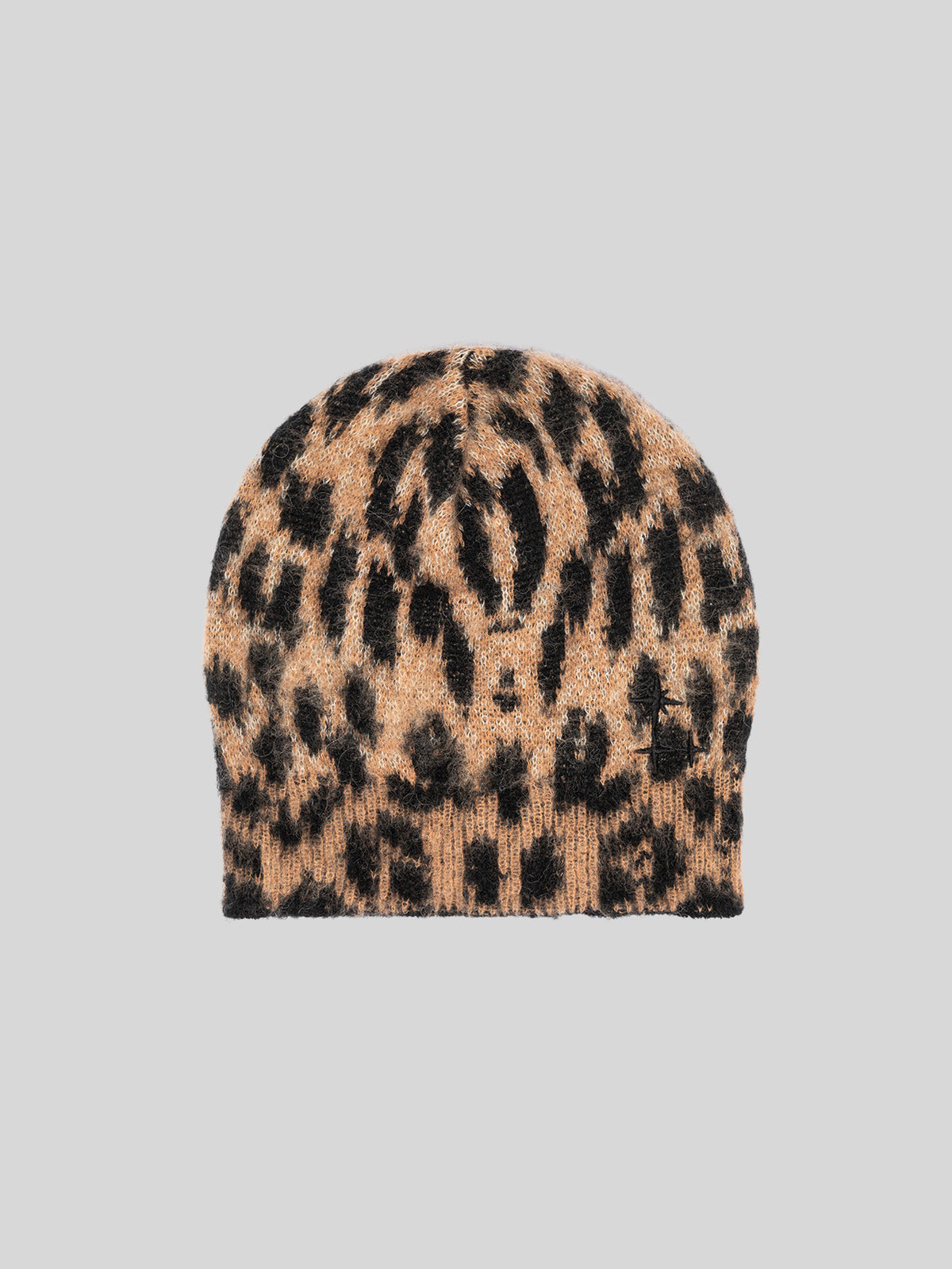 BRUSHED SPOTTED KNIT HAT