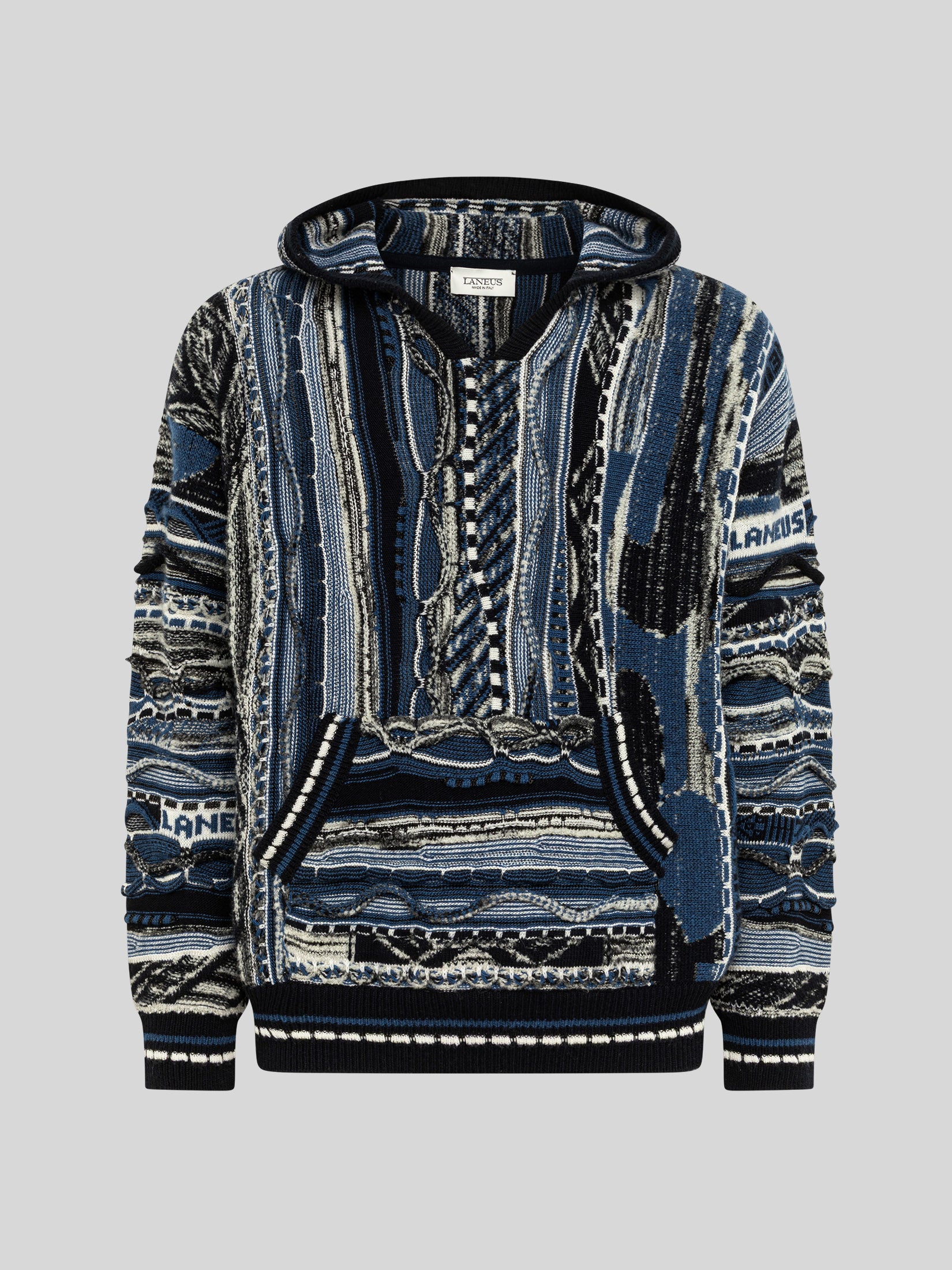 BOXY JACQUARD HOODIE