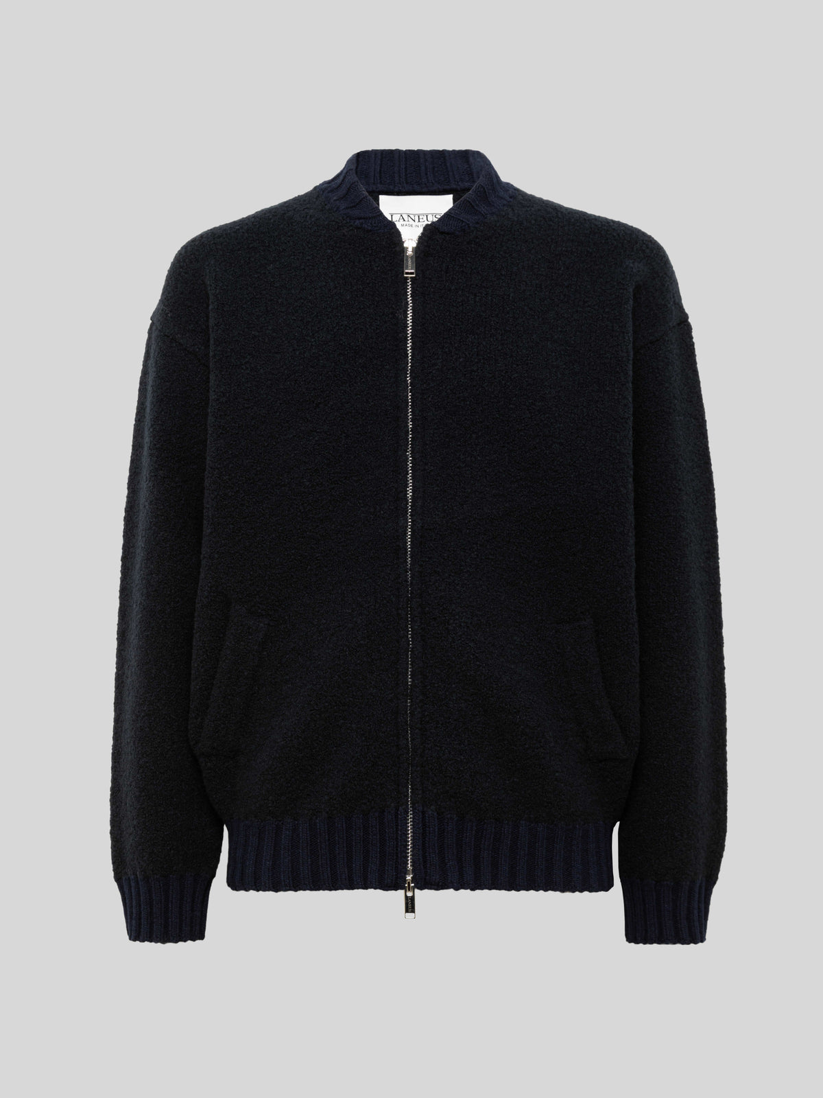 BOMBER OVER IN KNITTED FABRIC
