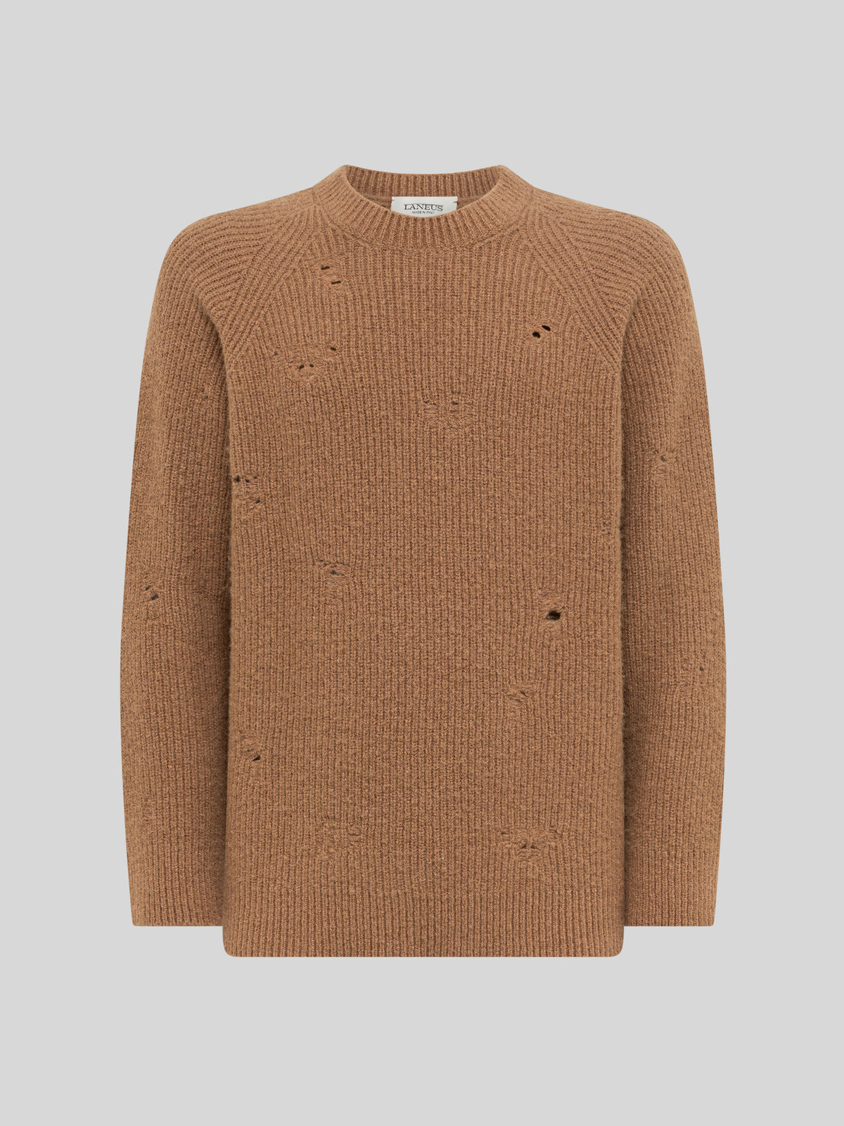 DESTROYED ENGLISH RIB BOXY CREWNECK