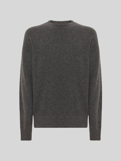 CREWNECK IN CASHMERE E SETA