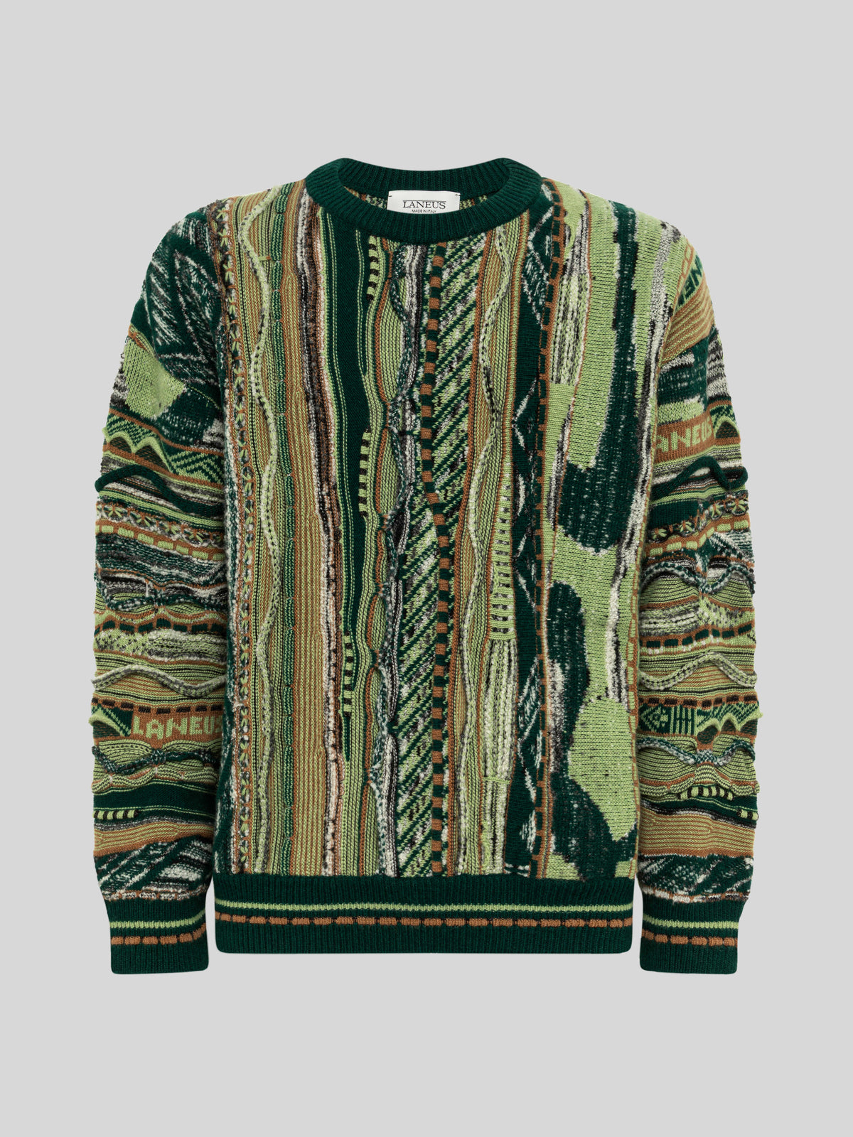 JACQUARD BOXY CREWNECK