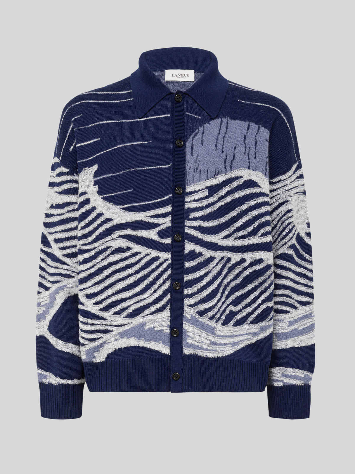 BOXY FIT JACQUARD CARDIGAN
