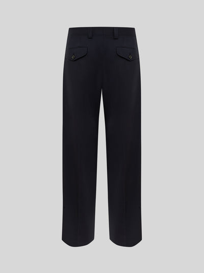 TROUSERS IN WOOL WIDE LEG