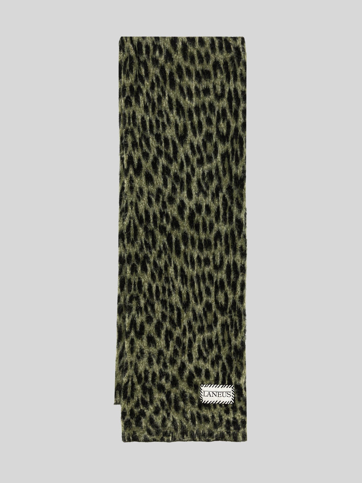 BRUSHED SPOTTED KNITTED SCARF
