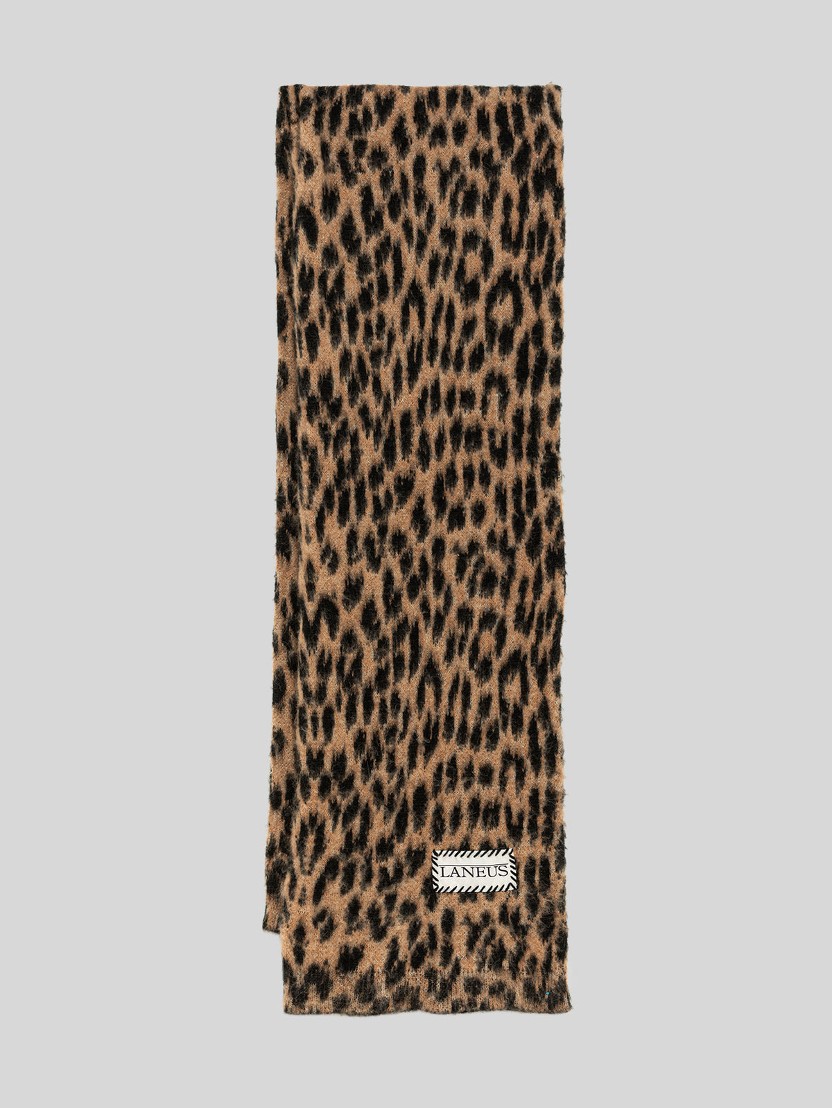 BRUSHED SPOTTED KNITTED SCARF