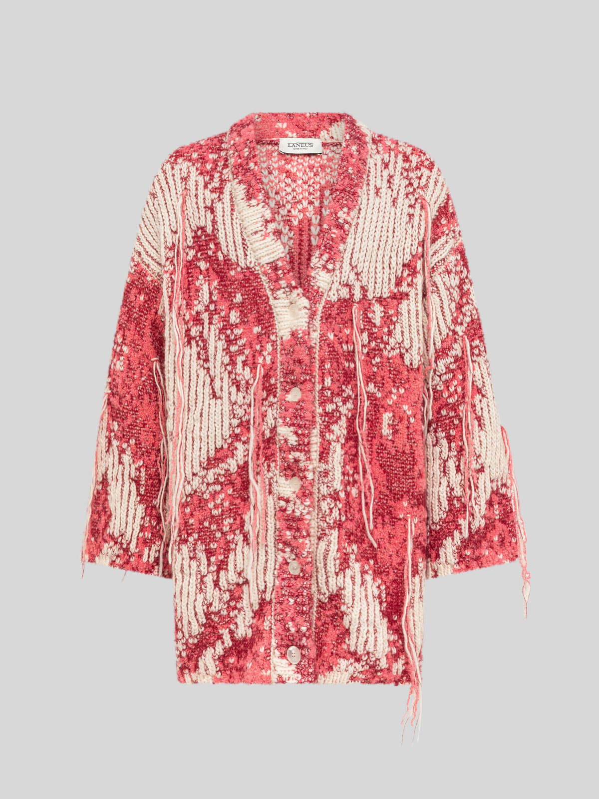 OVERSIZED JACQUARD CARDIGAN