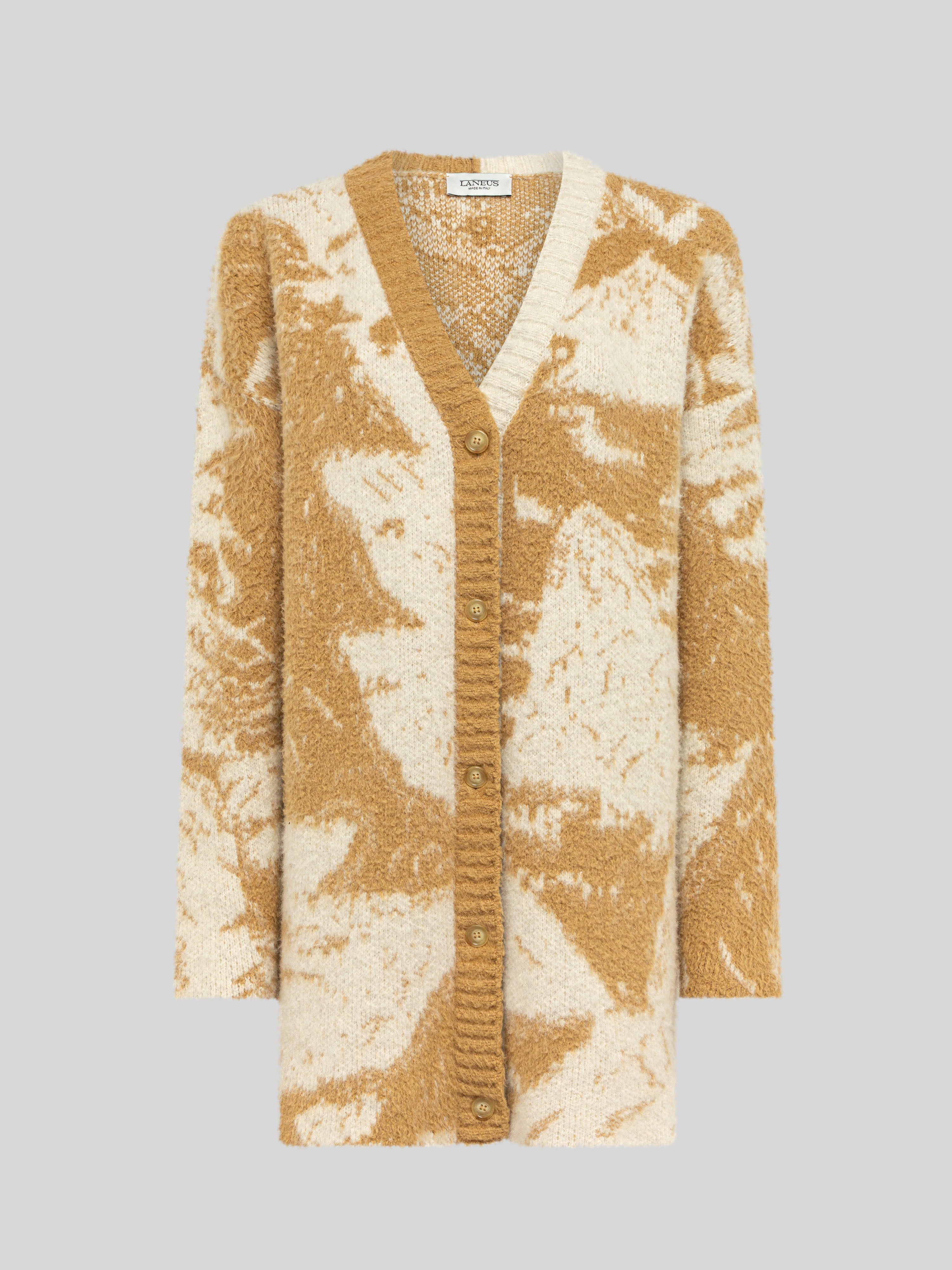 BOXY JACQUARD CARDIGAN