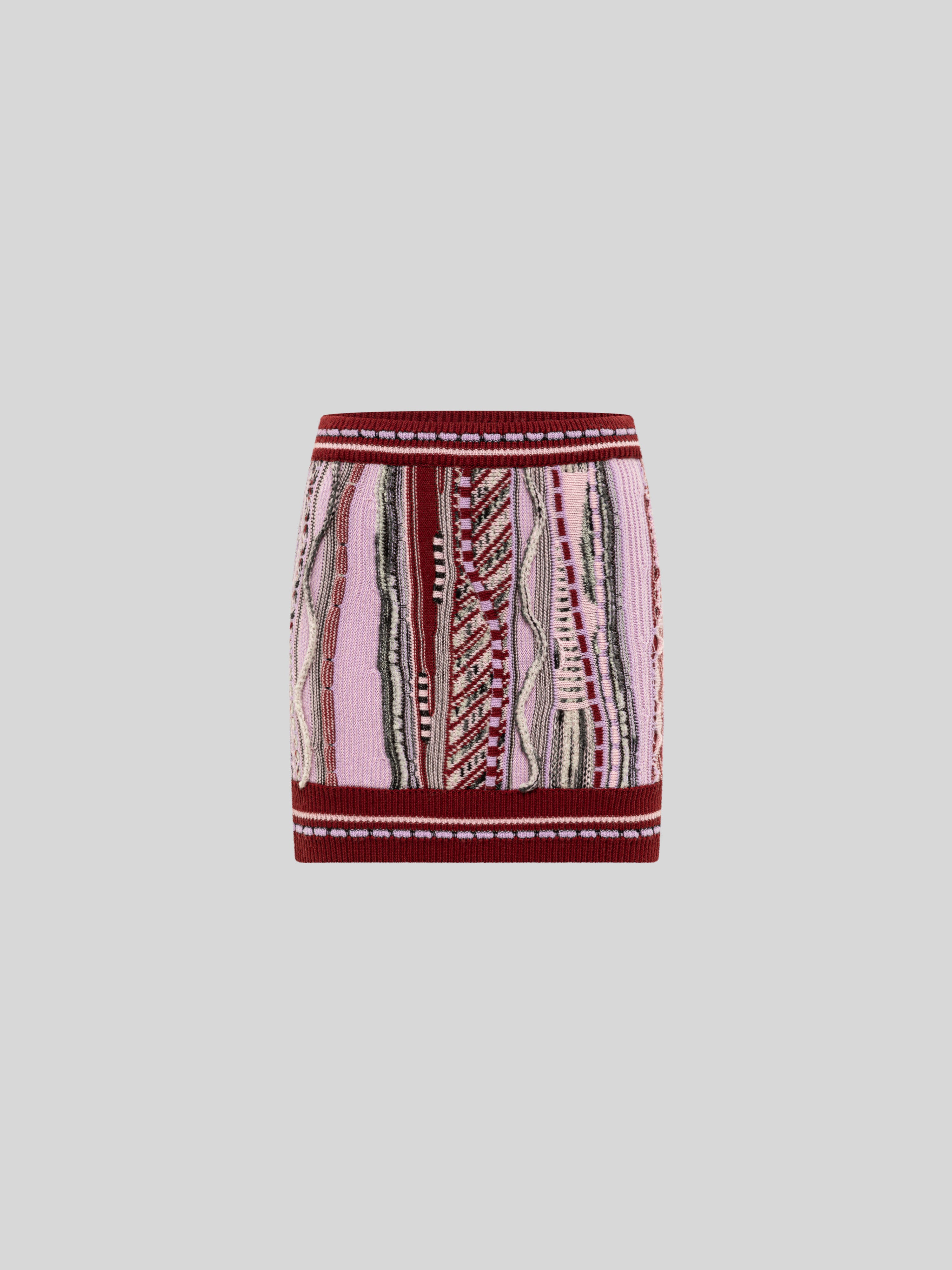 SLIM FIT JACQUARD SKIRT