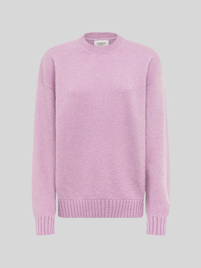 CREWNECK IN CASHMERE E SETA