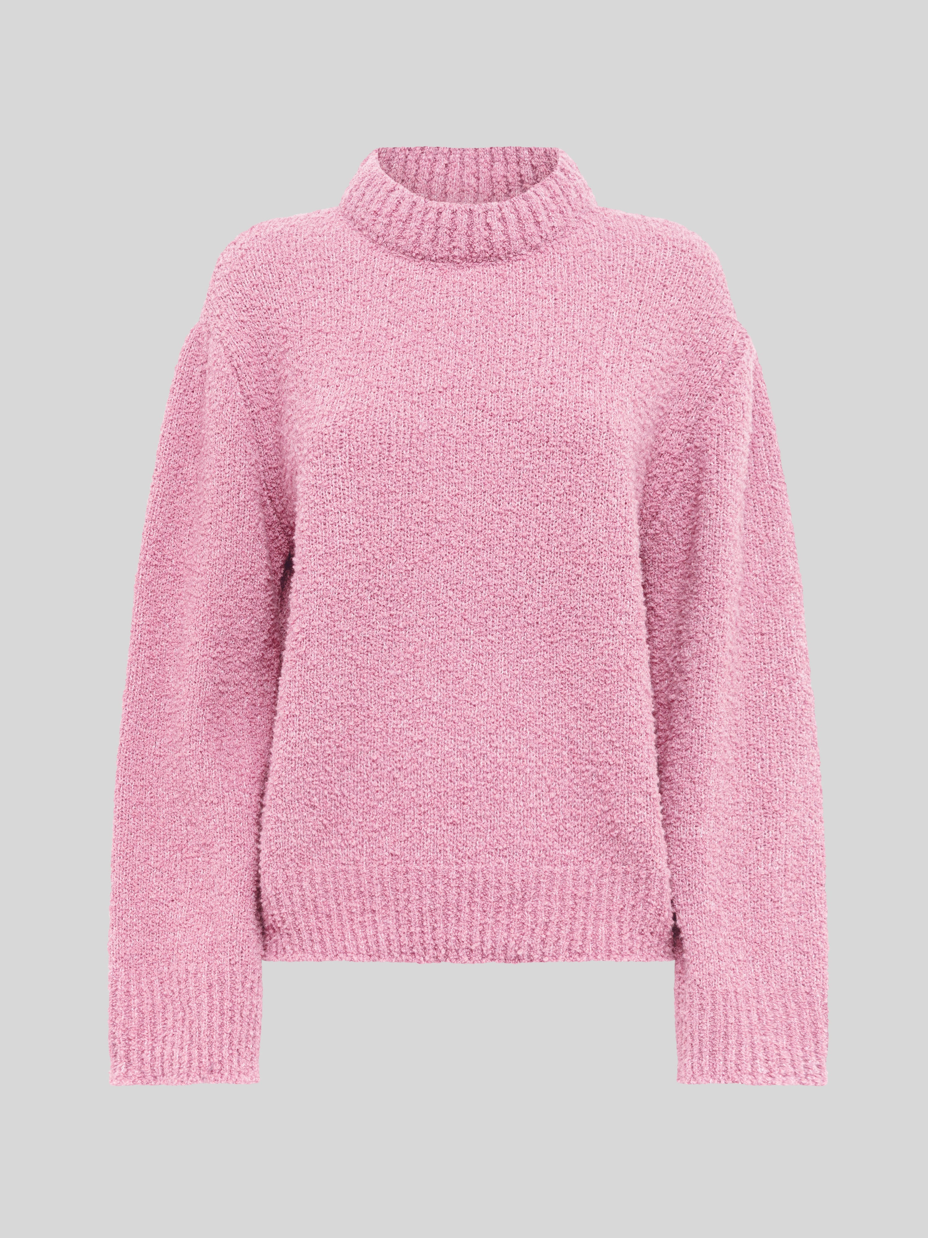 BOXY CREWNECK IN SOFT TEXTURED YARN