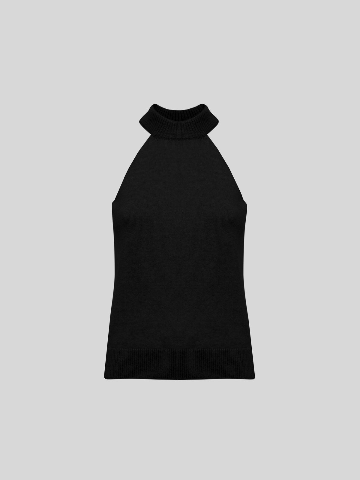 SLEEVELESS TOP IN CASHMERE AND SILK