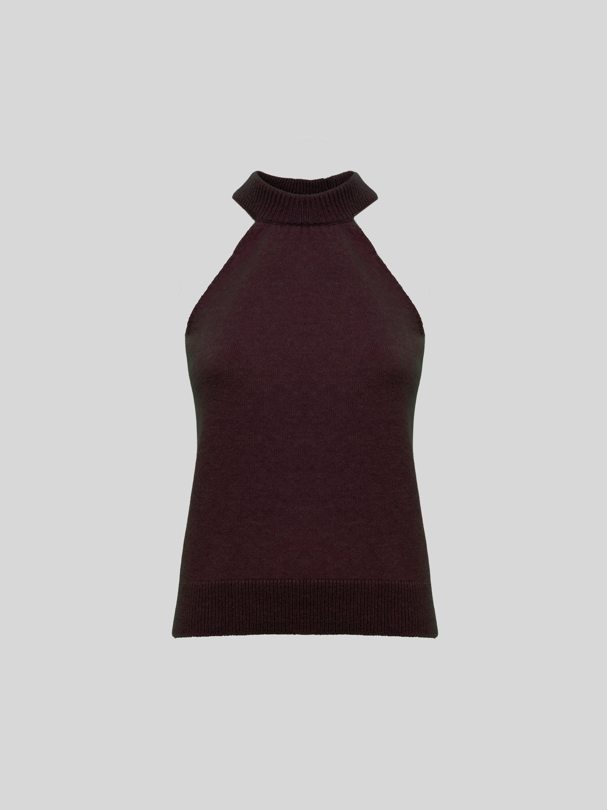 SLEEVELESS CASHMERE AND SILK TOP