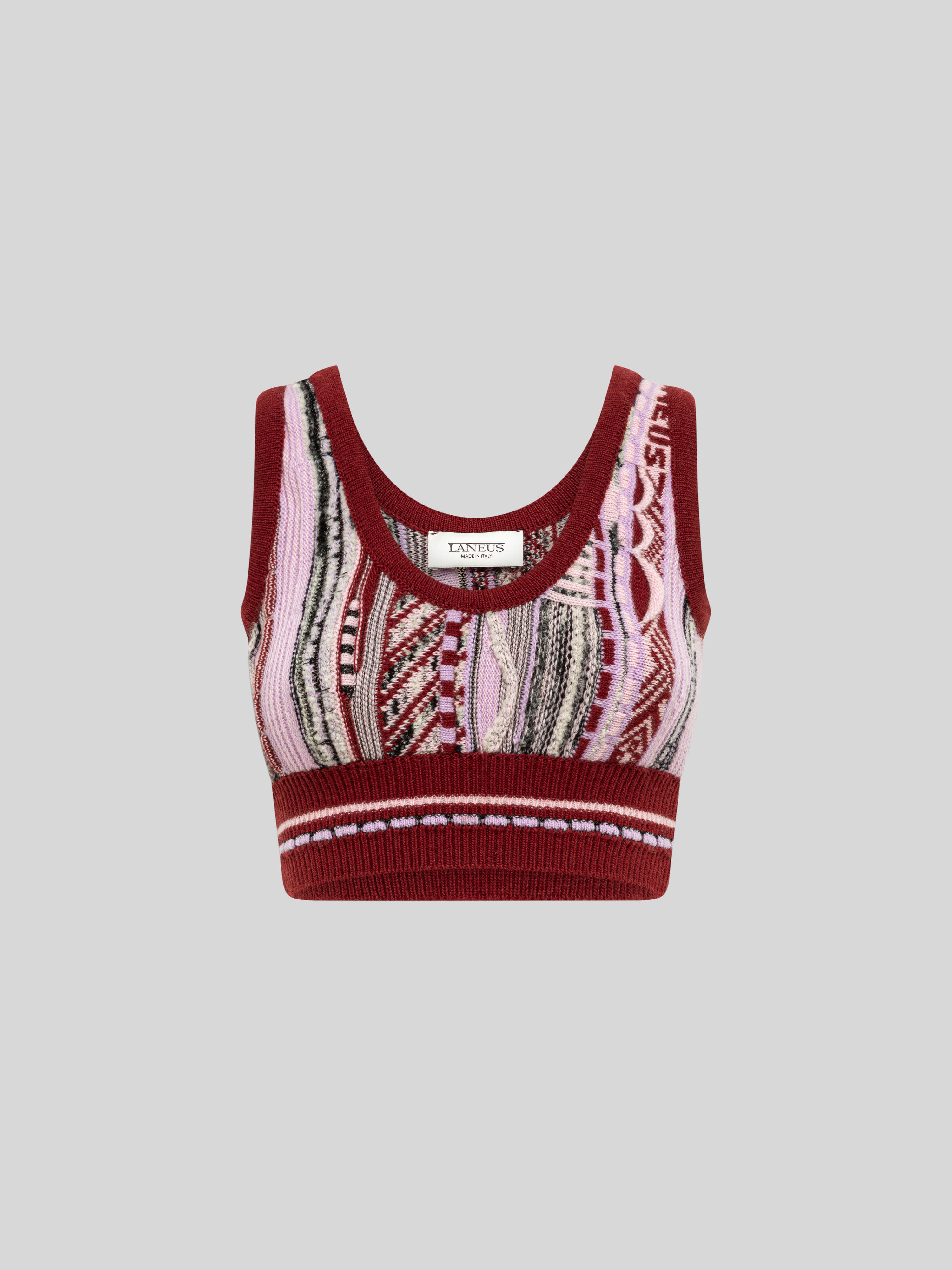 SLIM FIT JACQUARD TOP