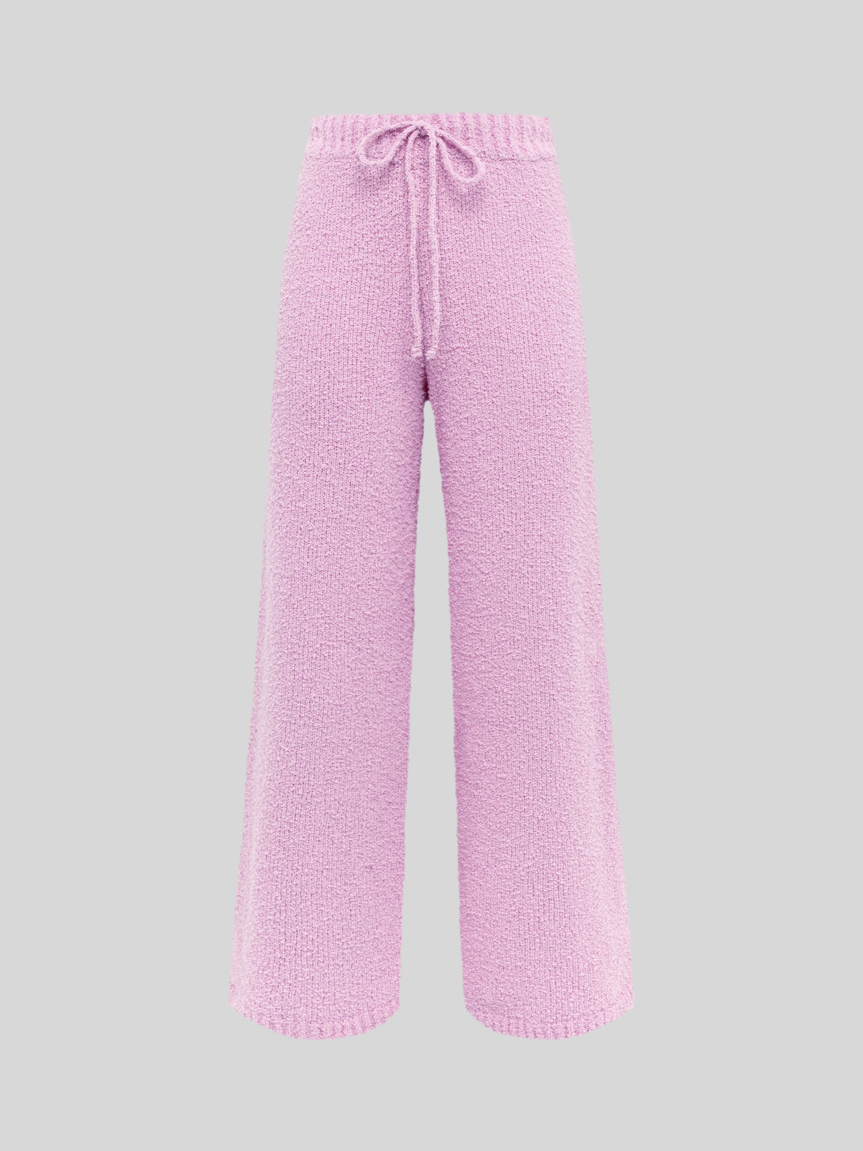 SOFT TEXTURED YARN TROUSERS
