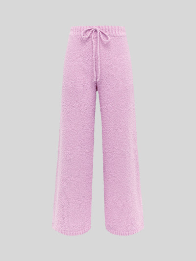 SOFT TEXTURED YARN TROUSERS