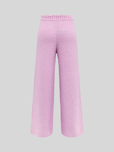SOFT TEXTURED YARN TROUSERS