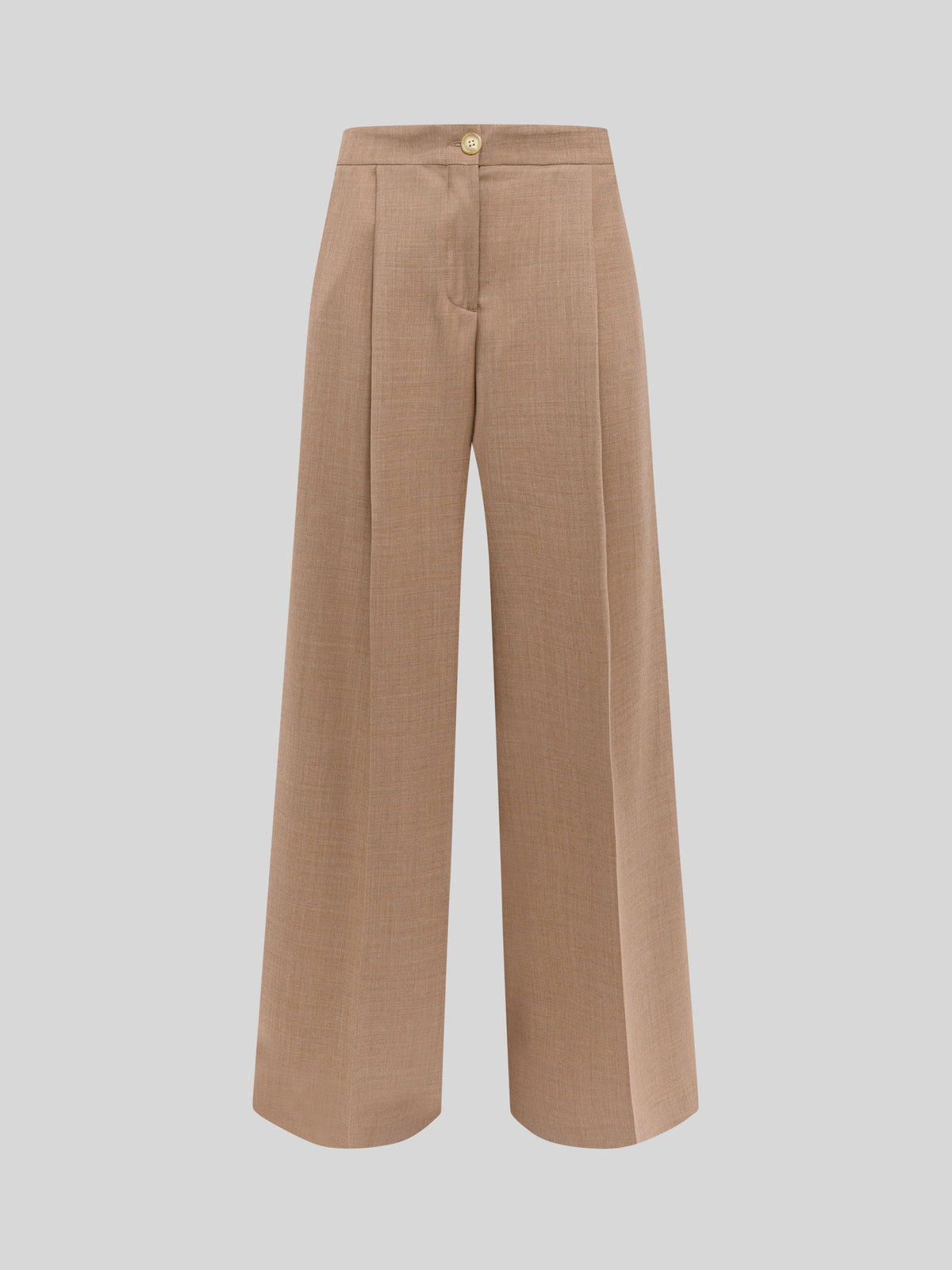 PANTALONI IN LANA A GAMBA LARGA