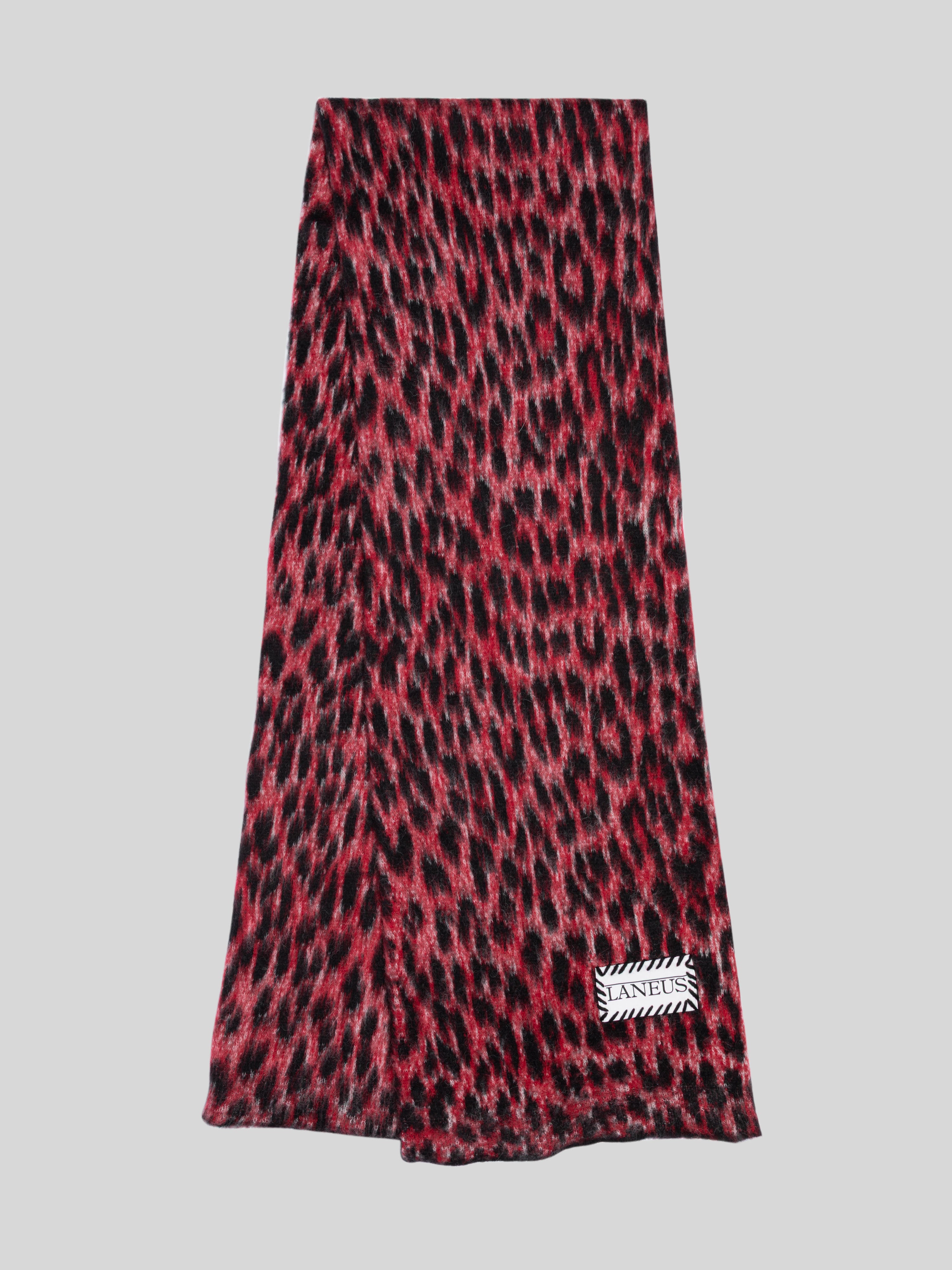 BRUSHED SPOTTED KNITTED SCARF