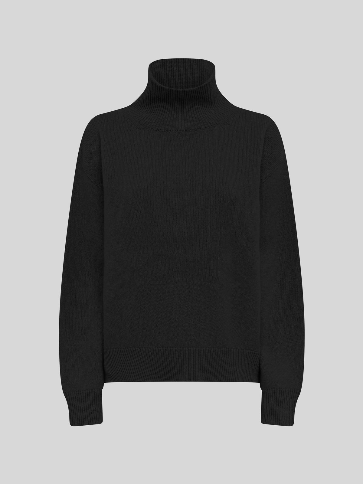 WOOL AND CASHMERE BOXY TURTLENECK