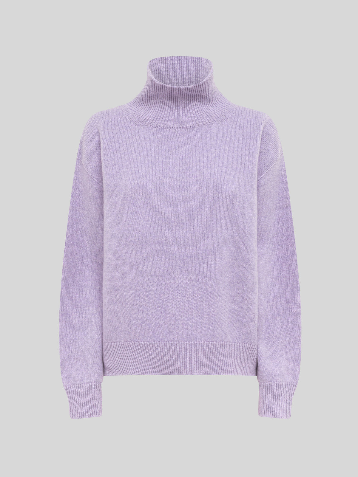 BOXY TURTLENECK IN WOOL AND CASHMERE