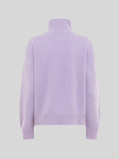 TURTLENECK BOXY IN LANA E CASHMERE