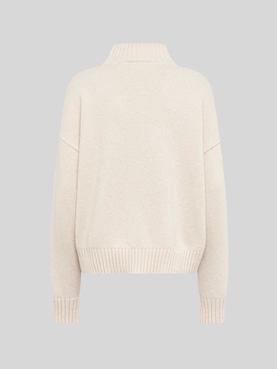 MOCK NECK IN LANA E ANGORA BOXY FIT